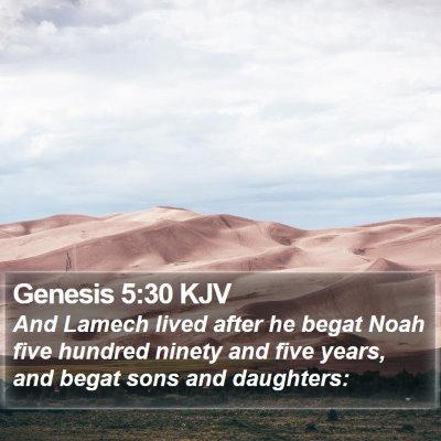 Genesis 5:30 KJV Bible Verse Image