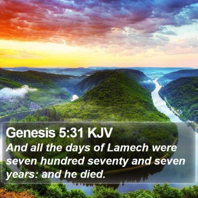 Genesis 5:31 KJV Bible Verse Image