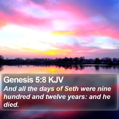Genesis 5:8 KJV Bible Verse Image