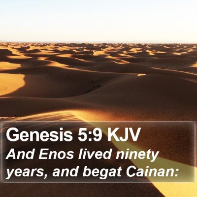 Genesis 5:9 KJV Bible Verse Image