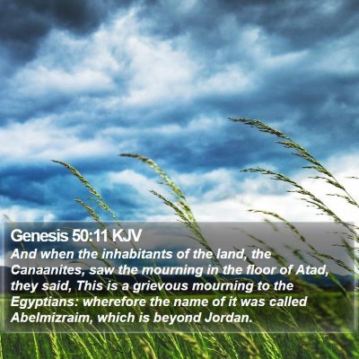 Genesis 50:11 KJV Bible Verse Image