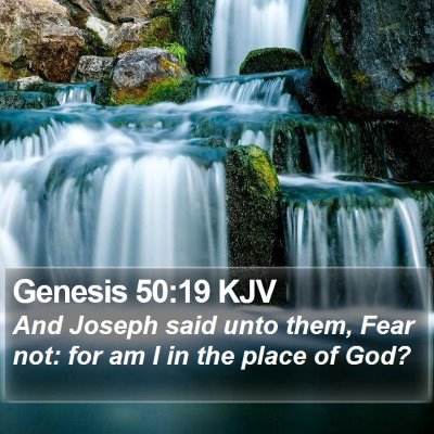 Genesis 50:19 KJV Bible Verse Image
