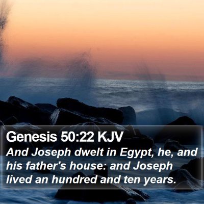 Genesis 50:22 KJV Bible Verse Image