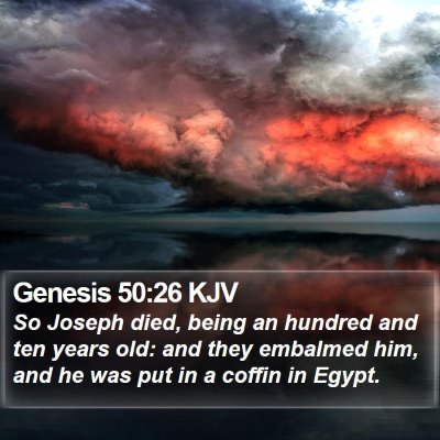 Genesis 50:26 KJV Bible Verse Image