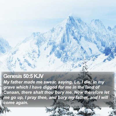 Genesis 50:5 KJV Bible Verse Image