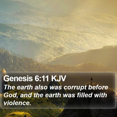 Genesis 6:11 KJV Bible Verse Image
