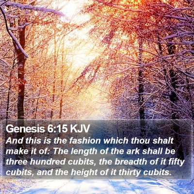 Genesis 6:15 KJV Bible Verse Image