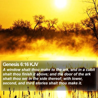 Genesis 6:16 KJV Bible Verse Image