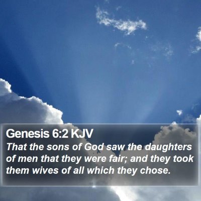 Genesis 6:2 KJV Bible Verse Image