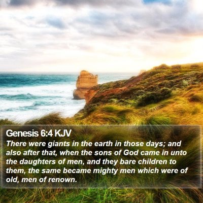 Genesis 6:4 KJV Bible Verse Image