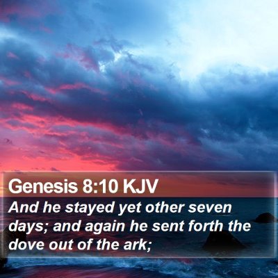 Genesis 8:10 KJV Bible Verse Image