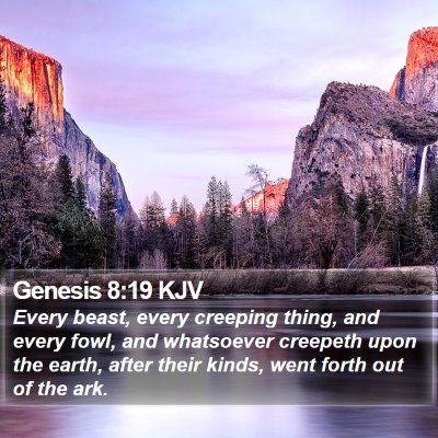 Genesis 8:19 KJV Bible Verse Image