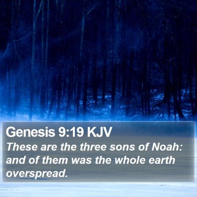 Genesis 9:19 KJV Bible Verse Image
