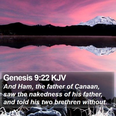 Genesis 9:22 KJV Bible Verse Image