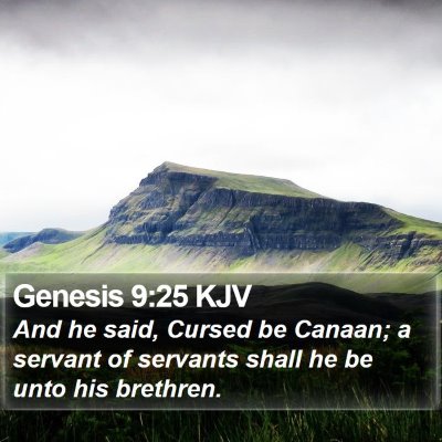 Genesis 9:25 KJV Bible Verse Image