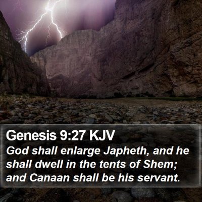 Genesis 9:27 KJV Bible Verse Image