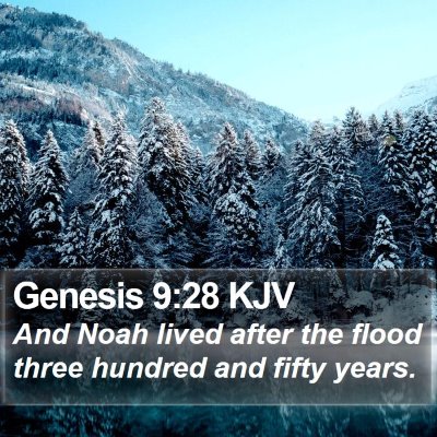 Genesis 9:28 KJV Bible Verse Image