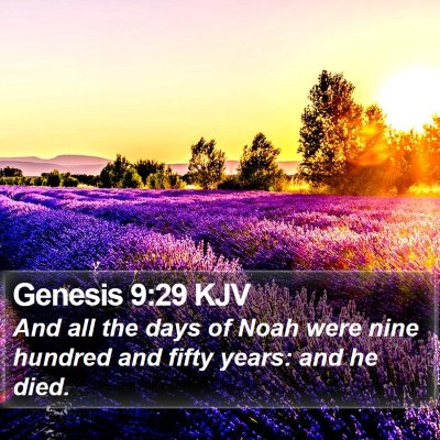 Genesis 9:29 KJV Bible Verse Image