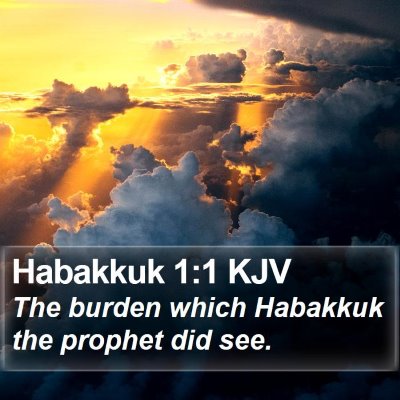 Habakkuk 1:1 KJV Bible Verse Image