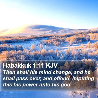 Habakkuk 1:11 KJV Bible Verse Image