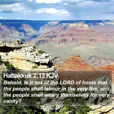 Habakkuk 2:13 KJV Bible Verse Image
