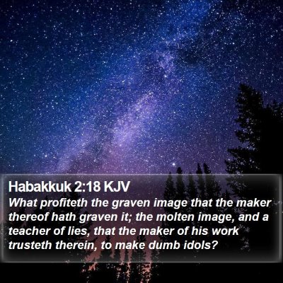 Habakkuk 2:18 KJV Bible Verse Image