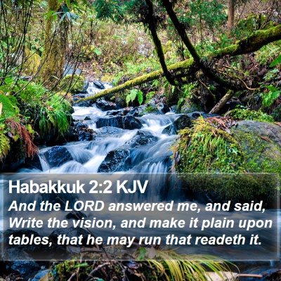 Habakkuk 2:2 KJV Bible Verse Image