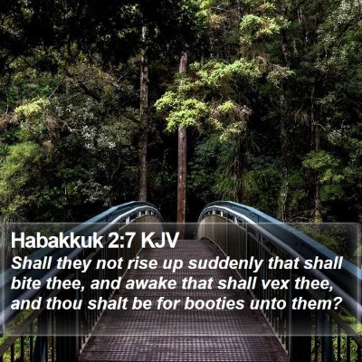 Habakkuk 2:7 KJV Bible Verse Image