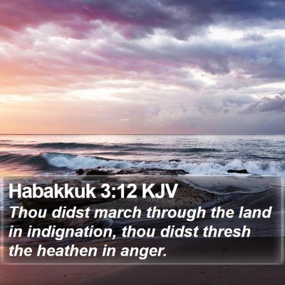 Habakkuk 3:12 KJV Bible Verse Image