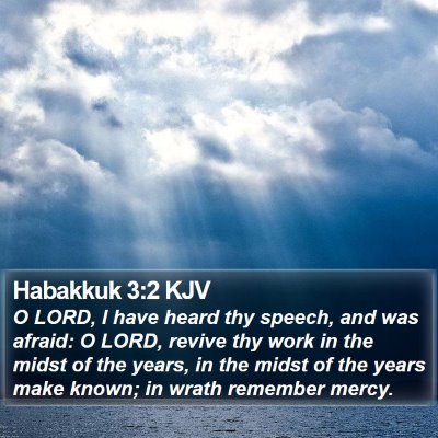 Habakkuk 3:2 KJV Bible Verse Image