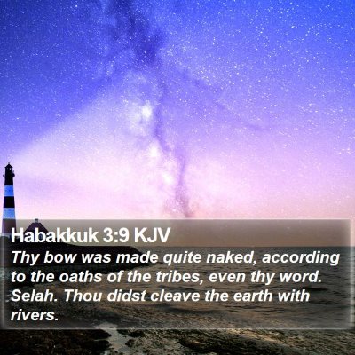 Habakkuk 3:9 KJV Bible Verse Image