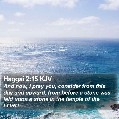 Haggai 2:15 KJV Bible Verse Image