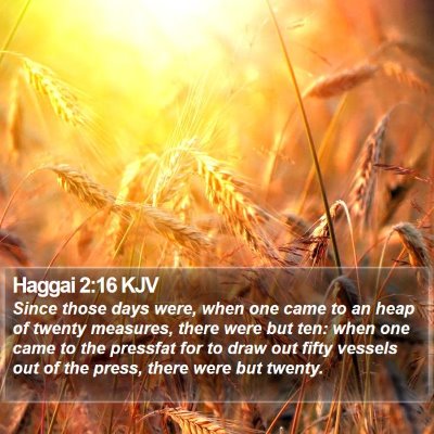 Haggai 2:16 KJV Bible Verse Image