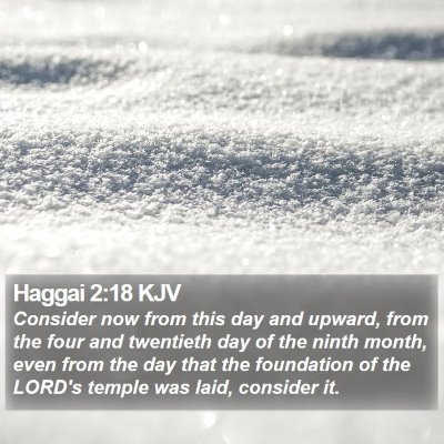 Haggai 2:18 KJV Bible Verse Image