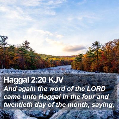 Haggai 2:20 KJV Bible Verse Image