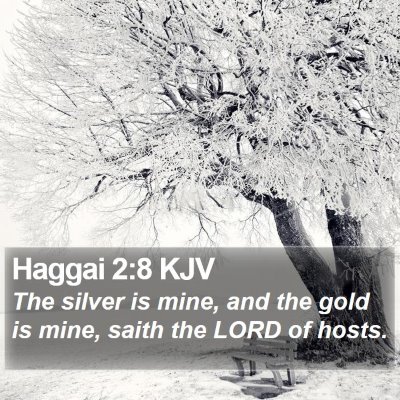 Haggai 2:8 KJV Bible Verse Image
