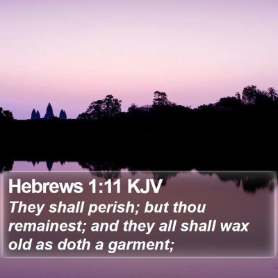 Hebrews 1:11 KJV Bible Verse Image