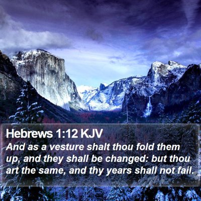 Hebrews 1:12 KJV Bible Verse Image
