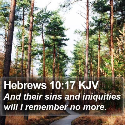 Hebrews 10:17 KJV Bible Verse Image