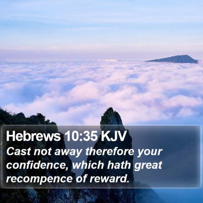 Hebrews 10:35 KJV Bible Verse Image