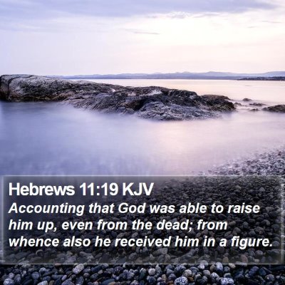 Hebrews 11:19 KJV Bible Verse Image