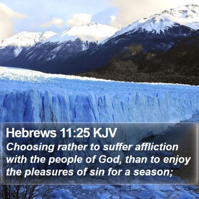Hebrews 11:25 KJV Bible Verse Image