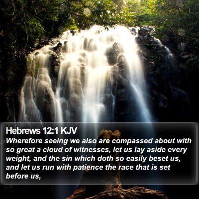 Hebrews 12:1 KJV Bible Verse Image