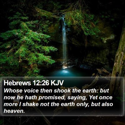 Hebrews 12:26 KJV Bible Verse Image