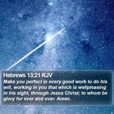 Hebrews 13:21 KJV Bible Verse Image