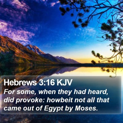 Hebrews 3:16 KJV Bible Verse Image