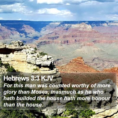 Hebrews 3:3 KJV Bible Verse Image