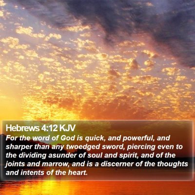 Hebrews 4:12 KJV Bible Verse Image