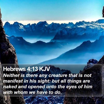 Hebrews 4:13 KJV Bible Verse Image