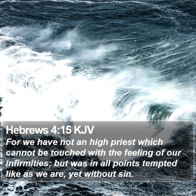 Hebrews 4:15 KJV Bible Verse Image